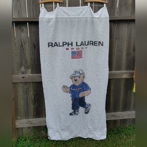 Vintage Polo Ralph Lauren Bear Beach Towel